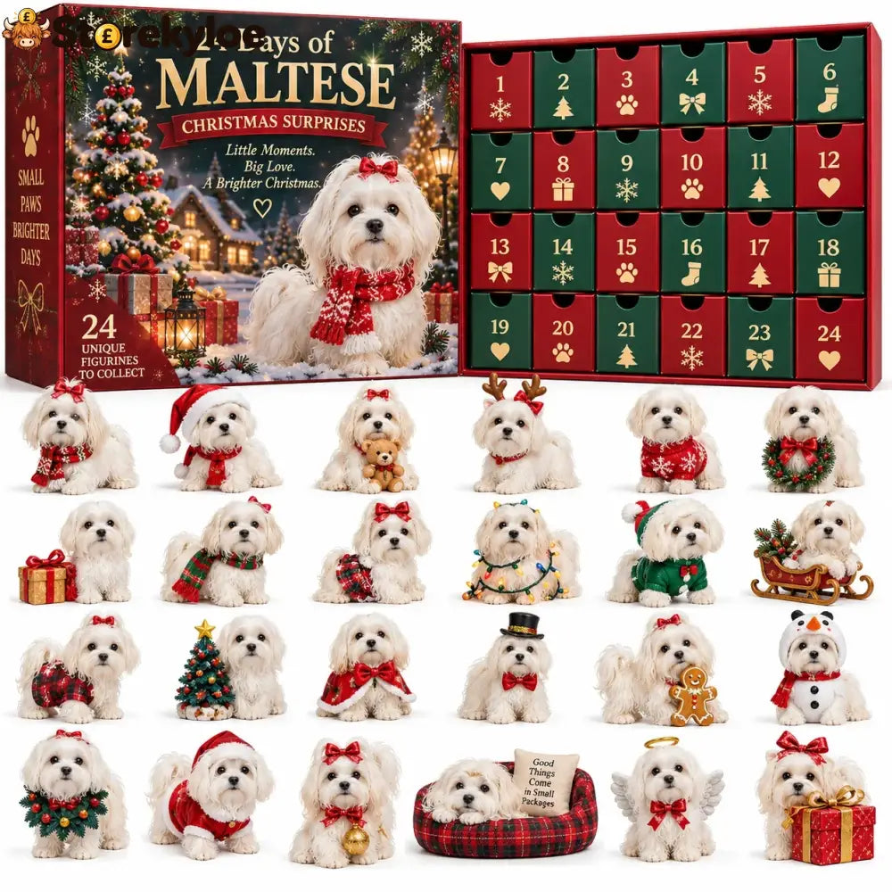 24 Days of Maltese Joy – A Christmas Collection of Little Moments & Big Love🐾❤️