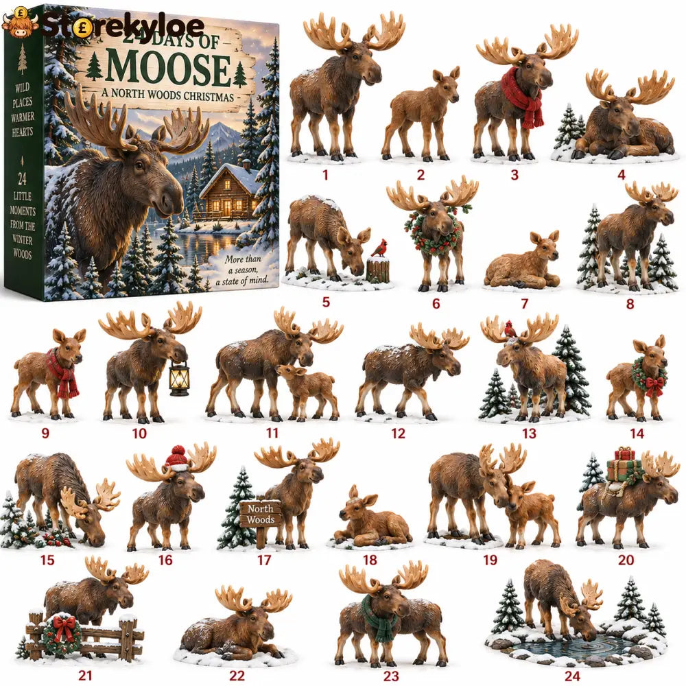 🌲24 Days of Moose – 24-Piece North Woods Christmas Collection