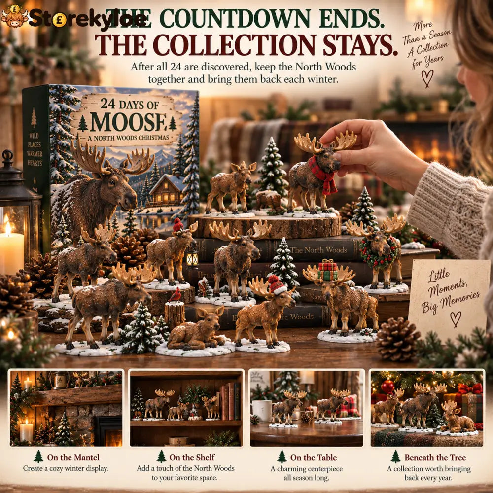 🌲24 Days of Moose – 24-Piece North Woods Christmas Collection