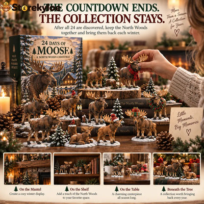 🌲24 Days of Moose – 24-Piece North Woods Christmas Collection