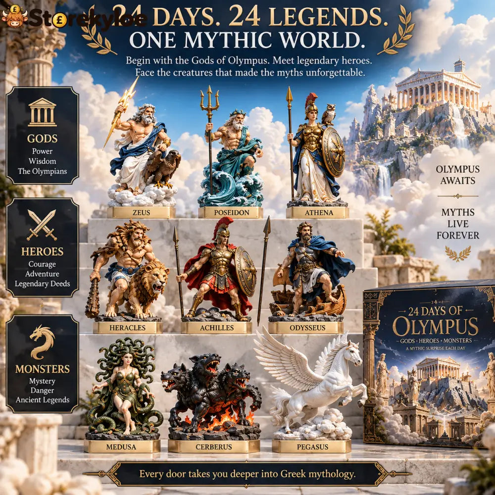 24 Days of Olympus – Gods Heroes & Monsters Mythology Collection ⚡🏛️