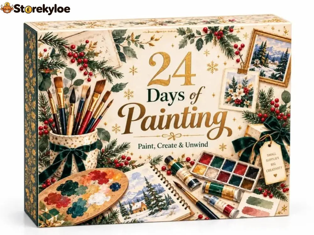 🎄 24 Days of Painting Advent Calendar – Christmas DIY Art Kit 🎨✨