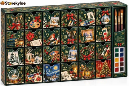 🎄 24 Days of Painting Advent Calendar – Christmas DIY Art Kit 🎨✨
