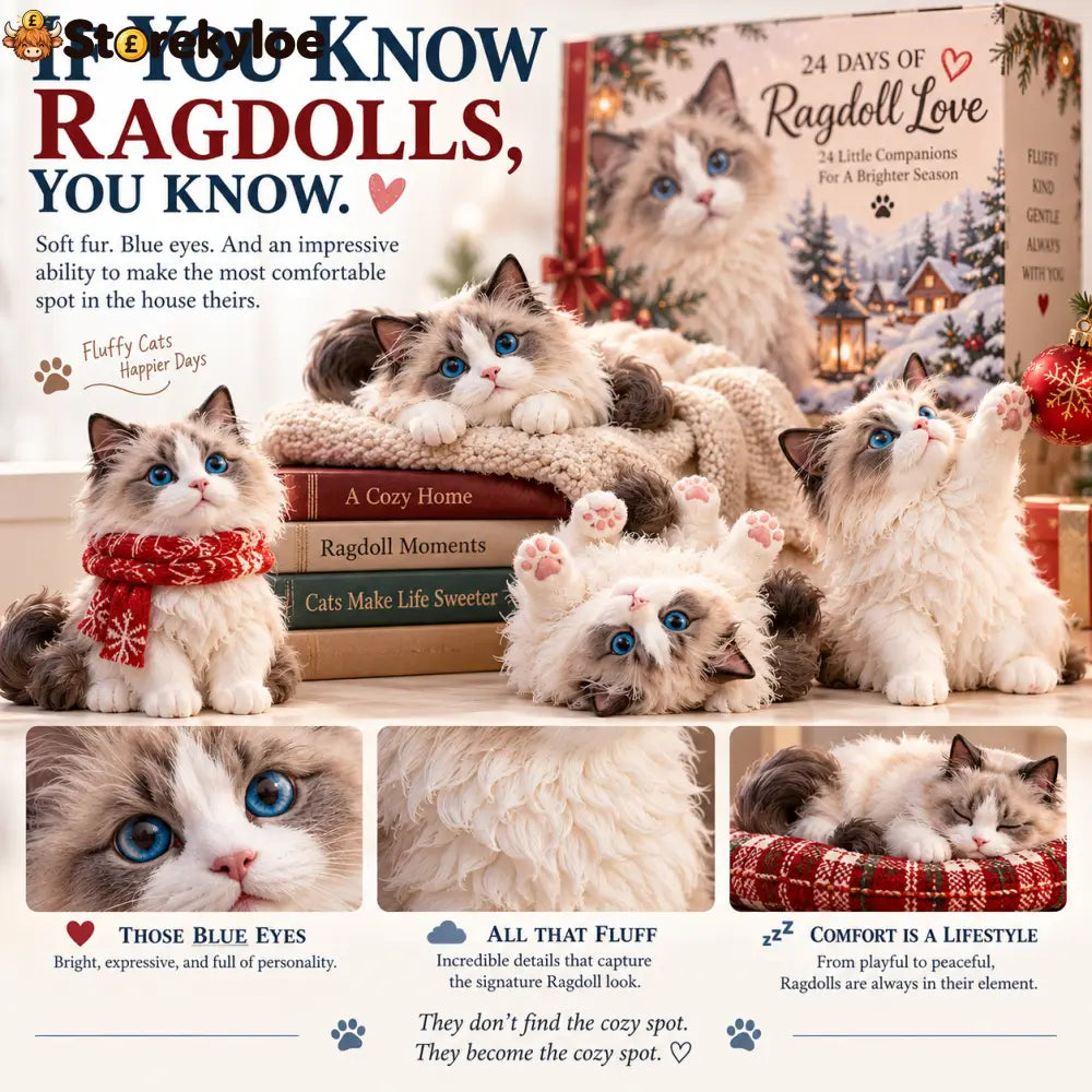 💙24 Days of Ragdoll Love, 24 Fluffy Little Personalities to Make Every Day Sweeter