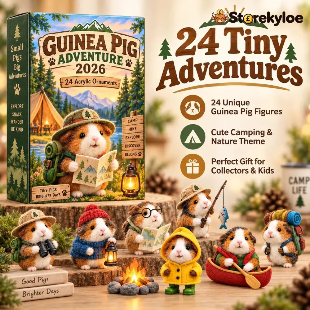 🐹🌲 24 Days of Tiny Adventures – Guinea Pig Christmas Collector Countdown 2026 - 🔥HOT SALE