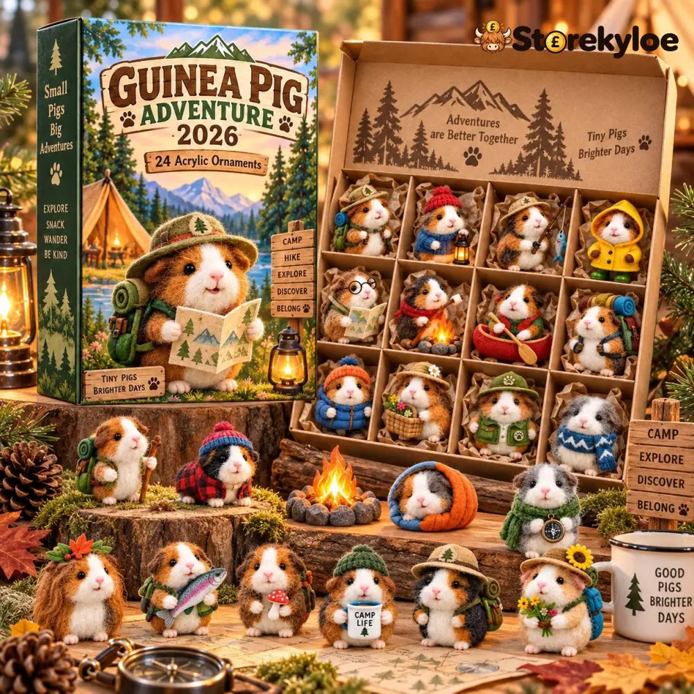 🐹🌲 24 Days of Tiny Adventures – Guinea Pig Christmas Collector Countdown 2026 - 🔥HOT SALE