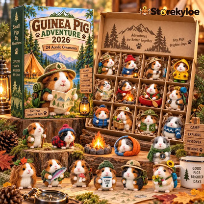 🐹🌲 24 Days of Tiny Adventures – Guinea Pig Christmas Collector Countdown 2026 - 🔥HOT SALE