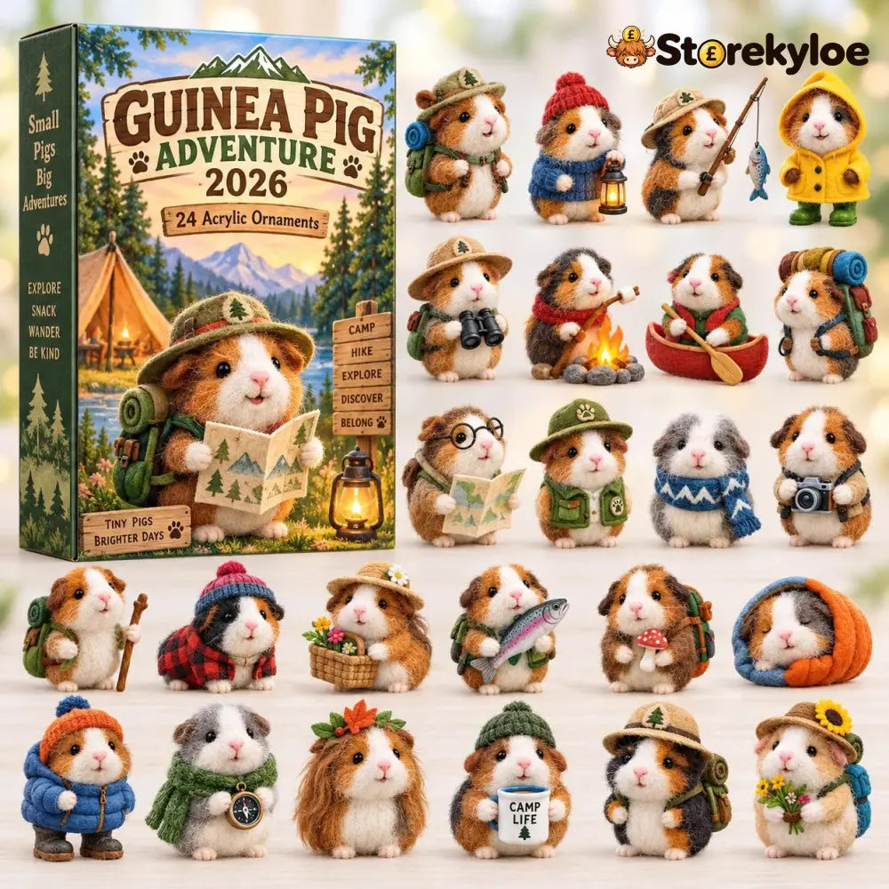 🐹🌲 24 Days of Tiny Adventures – Guinea Pig Christmas Collector Countdown 2026 - 🔥HOT SALE