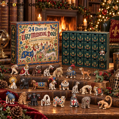 24 Days of Ugly Medieval Dogs Advent Calendar – 24 Bizarre Canine Figures