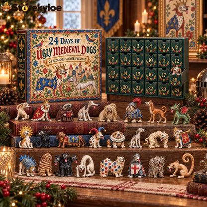 24 Days of Ugly Medieval Dogs Advent Calendar – 24 Bizarre Canine Figures