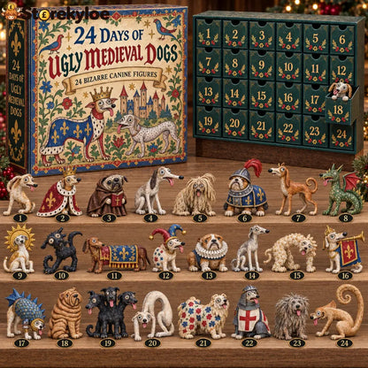 24 Days of Ugly Medieval Dogs Advent Calendar – 24 Bizarre Canine Figures