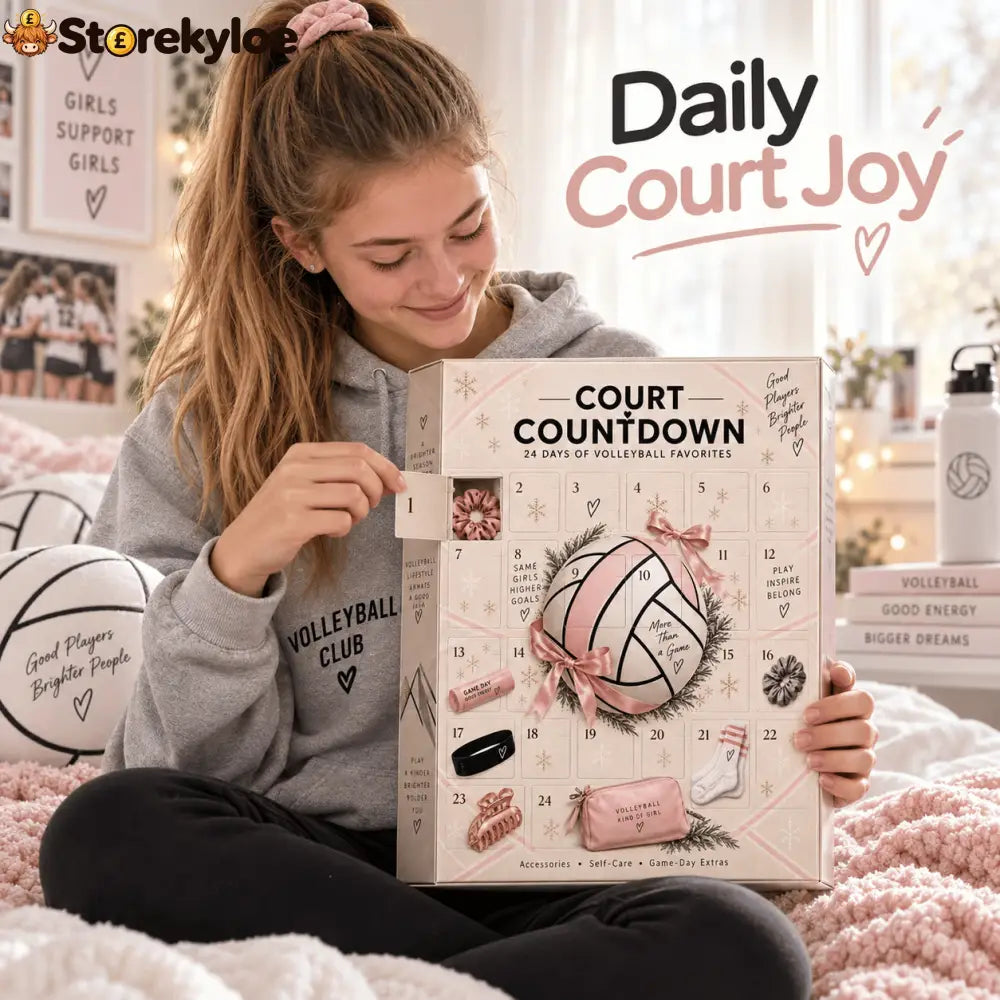 🏐 24 Days. 24 Surprises. One Volleyball-Obsessed Christmas., 2026 Court Countdown Mystery Box