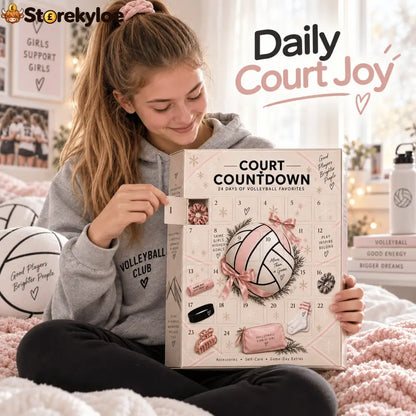 🏐 24 Days. 24 Surprises. One Volleyball-Obsessed Christmas., 2026 Court Countdown Mystery Box