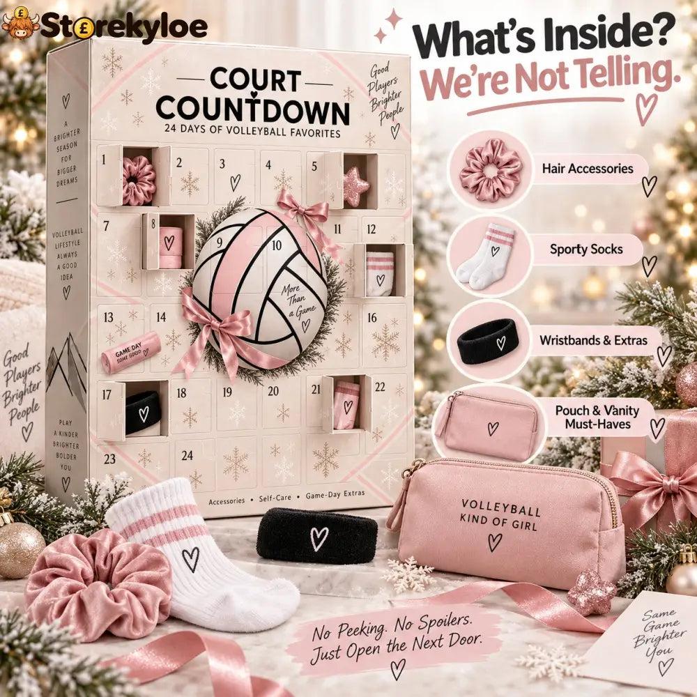 🏐 24 Days. 24 Surprises. One Volleyball-Obsessed Christmas., 2026 Court Countdown Mystery Box