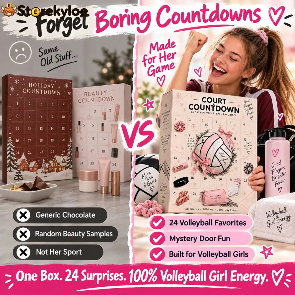 🏐 24 Days. 24 Surprises. One Volleyball-Obsessed Christmas., 2026 Court Countdown Mystery Box