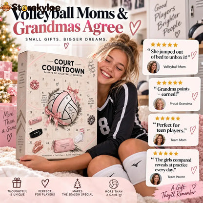 🏐 24 Days. 24 Surprises. One Volleyball-Obsessed Christmas., 2026 Court Countdown Mystery Box