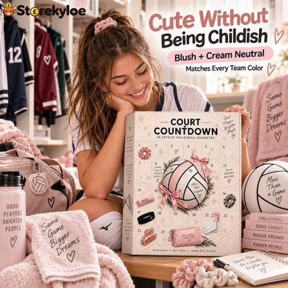 🏐 24 Days. 24 Surprises. One Volleyball-Obsessed Christmas., 2026 Court Countdown Mystery Box