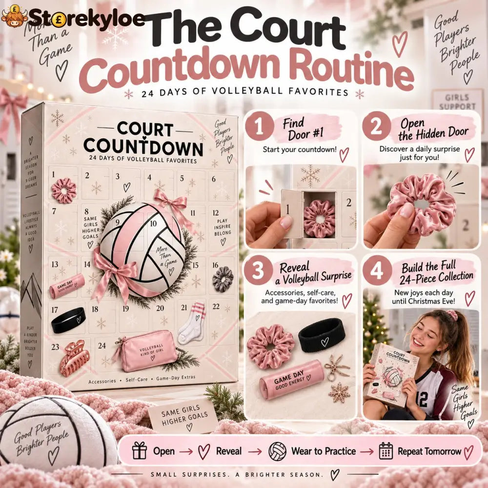 🏐 24 Days. 24 Surprises. One Volleyball-Obsessed Christmas., 2026 Court Countdown Mystery Box