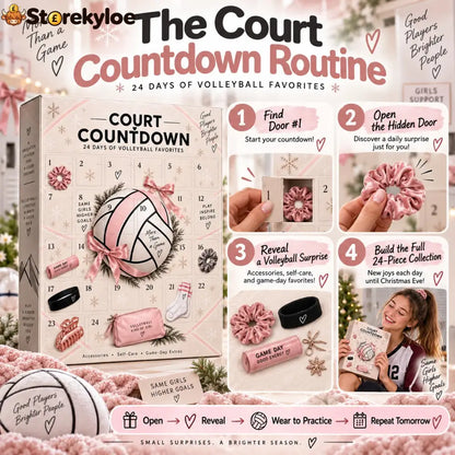 🏐 24 Days. 24 Surprises. One Volleyball-Obsessed Christmas., 2026 Court Countdown Mystery Box