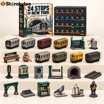 🚇 24 Stops of New York – Subway Mystery Advent Calendar 🗽