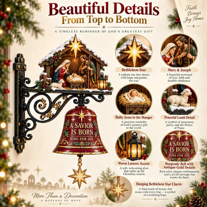 🔥HOT SALE 49% OFF✝️🔔Jesus Nativity Christmas Door Bell - Welcome Christmas With The Story Of Jesus🎄🙏