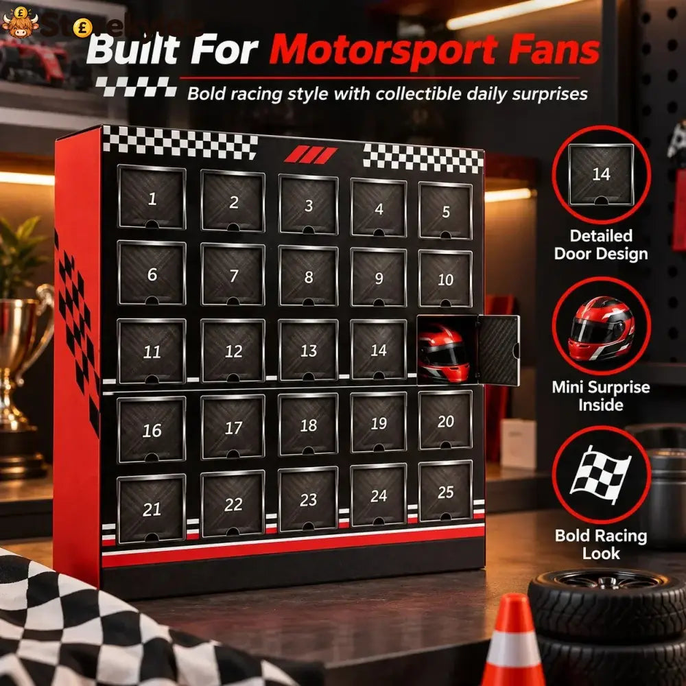 🏁 25-day Formula Racing Advent Calendar – Ultimate Christmas Countdown For Racing Fans