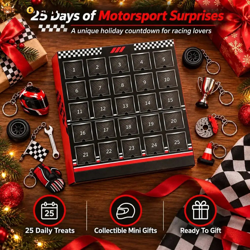 🏁 25-day Formula Racing Advent Calendar – Ultimate Christmas Countdown For Racing Fans