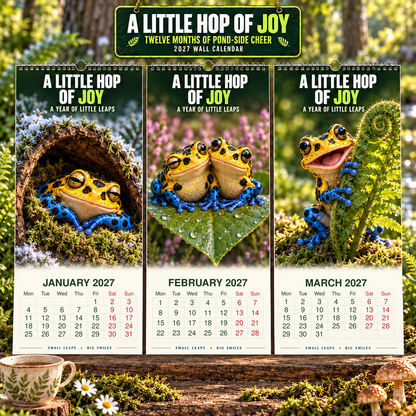 ✨A Little Hop Of Joy 2027 Wall Calendar 🐸✨