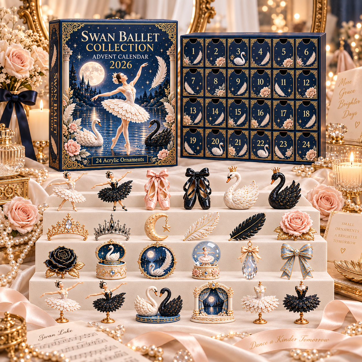 2026 Moonlight, Swans & Christmas Wishes – Swan Ballet Collection Advent Calendar