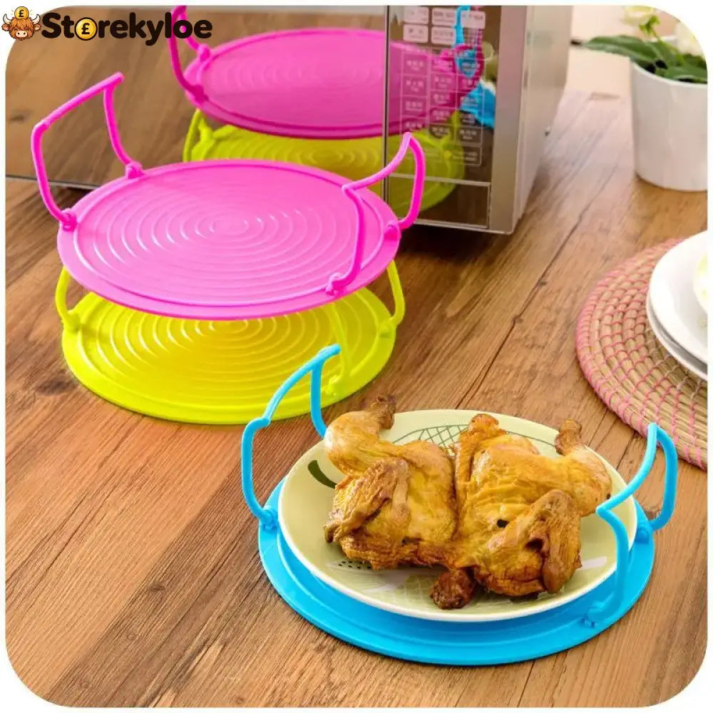3-in-1 Plastic Microwave Plate Holder