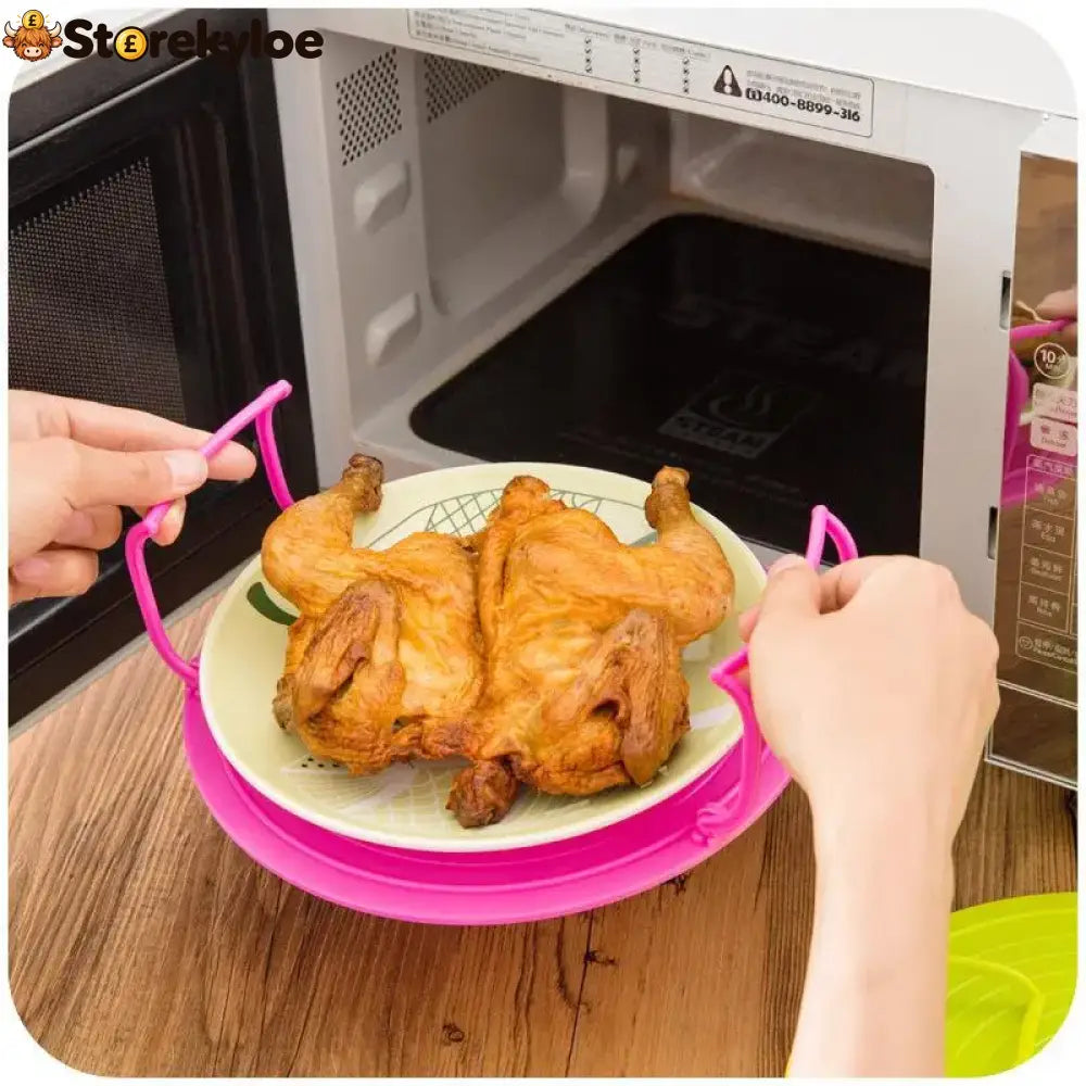 3-in-1 Plastic Microwave Plate Holder