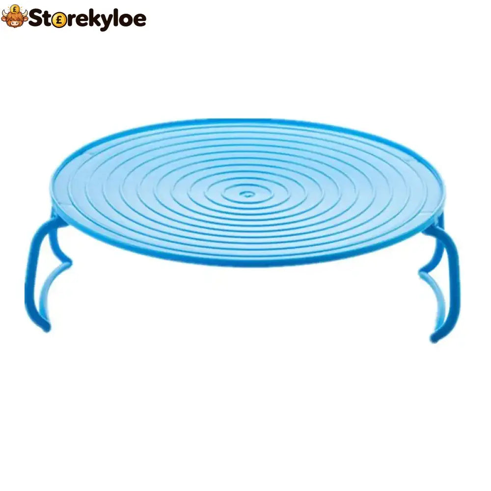 3-in-1 Plastic Microwave Plate Holder - Blue
