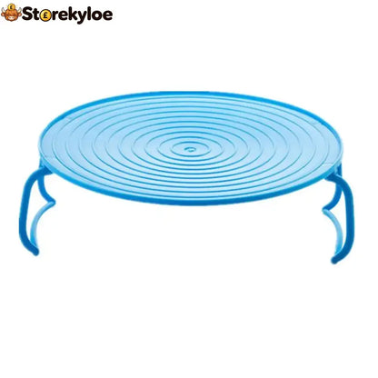 3-in-1 Plastic Microwave Plate Holder - Blue