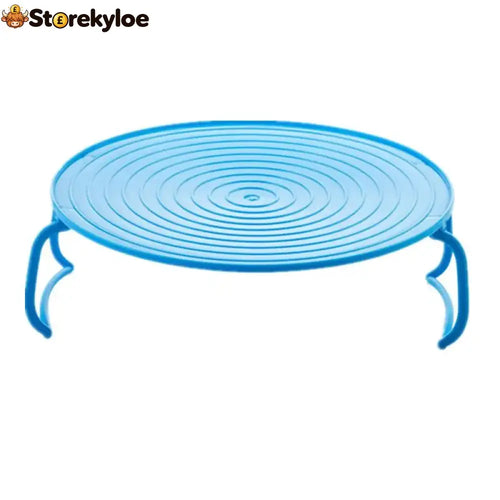 3-in-1 Plastic Microwave Plate Holder - Blue