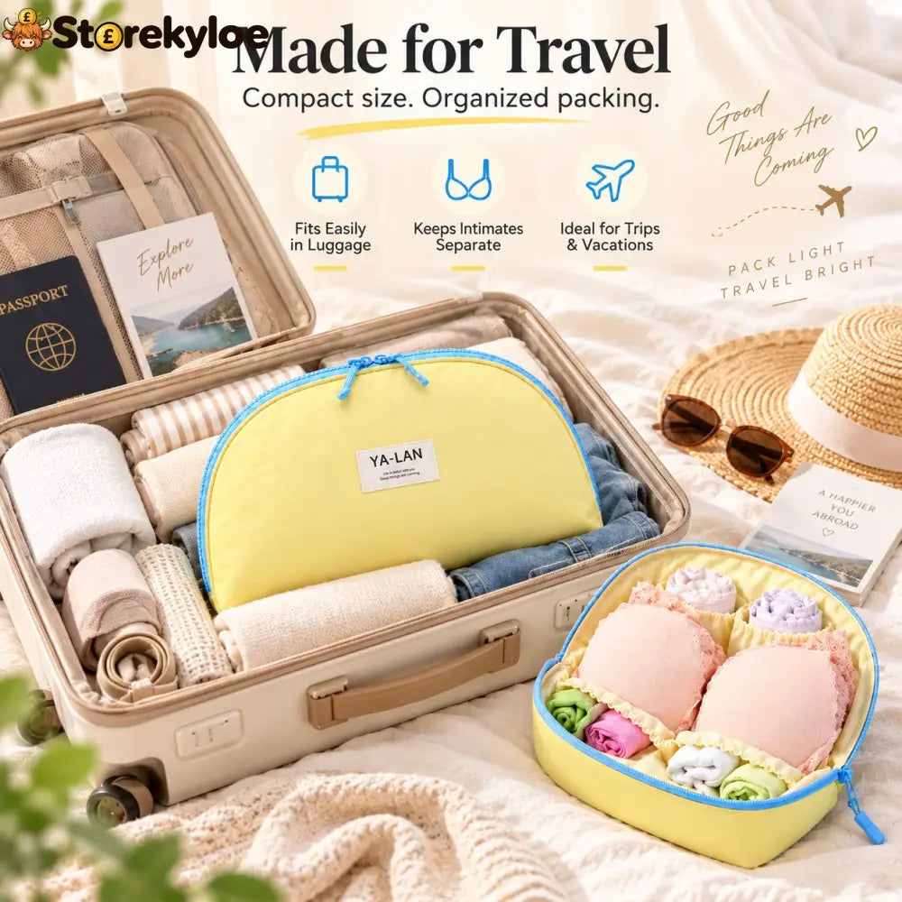🧳 3-in-1 Travel Underwear Storage Bag