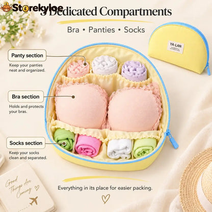 🧳 3-in-1 Travel Underwear Storage Bag