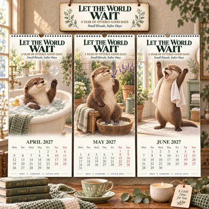 ✨Let The World Wait 2027 Wall Calendar 🦦