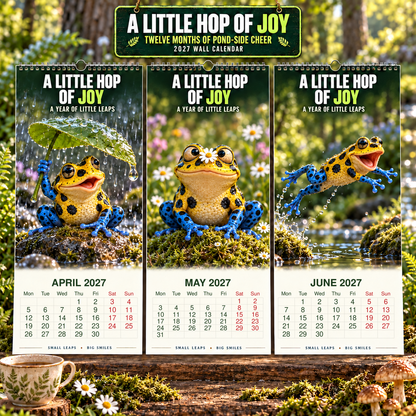 ✨A Little Hop Of Joy 2027 Wall Calendar 🐸✨