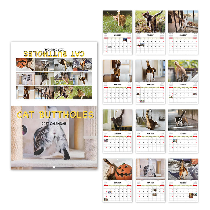 ✨Cat Buttholes 2027 Wall Calendar 😹