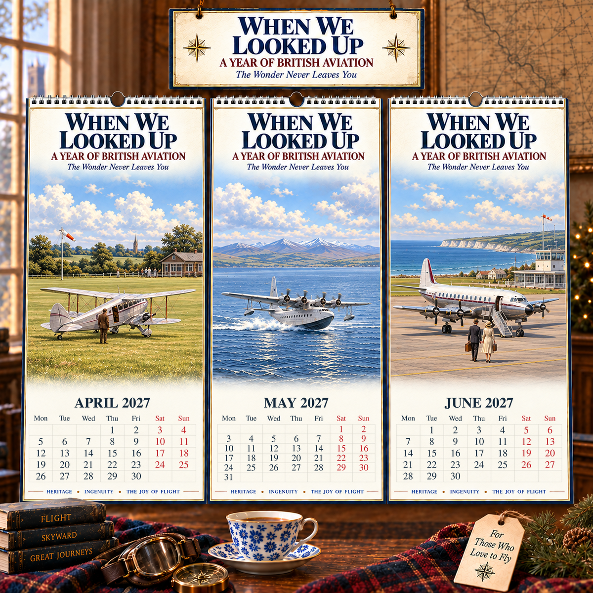✨When We Looked Up: A Year of British Aviation 2027 Wall Calendar ✈️