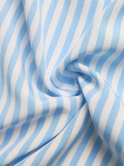 Striped Halter Neck Maxi Dress