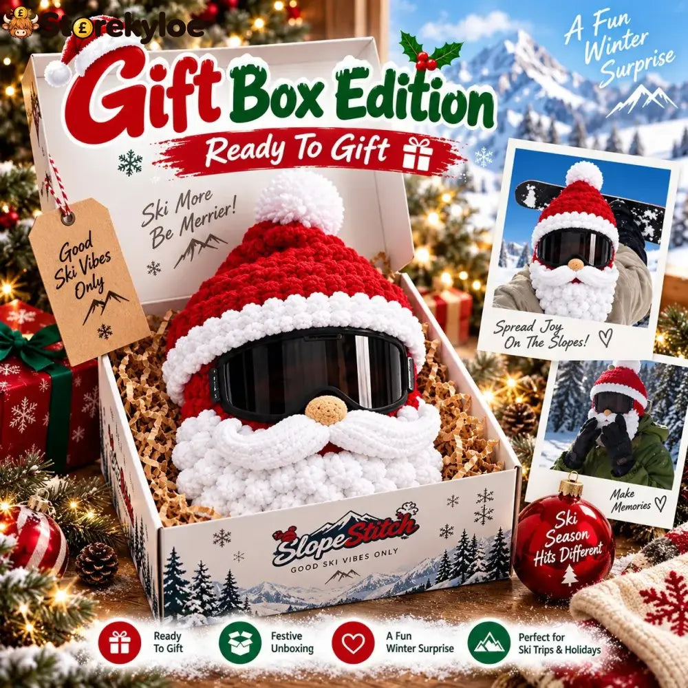 🎅🏂 3D Christmas Knit Ski Mask | Warm Full-Face Cover in 3 Festive Styles for Ski Trips Parties & Winter Adventures ❄️