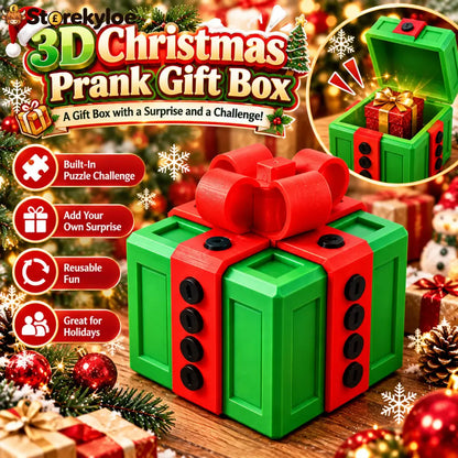 🎁 3D Christmas Prank Gift Box