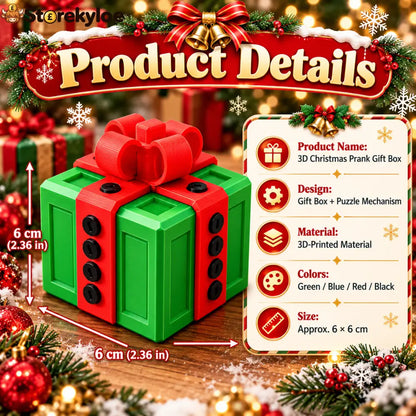 🎁 3D Christmas Prank Gift Box