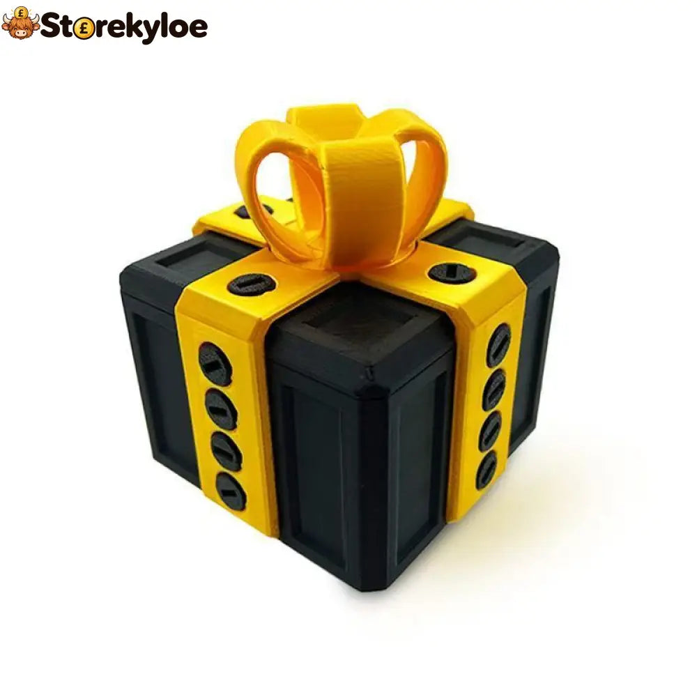 🎁 3D Christmas Prank Gift Box - Gift Box / Black