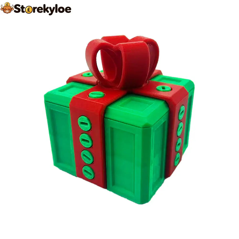 🎁 3D Christmas Prank Gift Box - Gift Box / Green