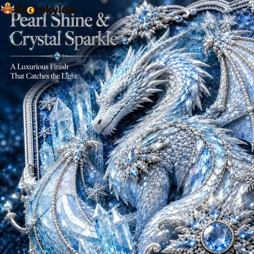 🐉 3D Layered Dragon Diamond Painting Kit 5 Styles Fantasy Crystal Pearl Drill DIY Art Decor 25×30cm