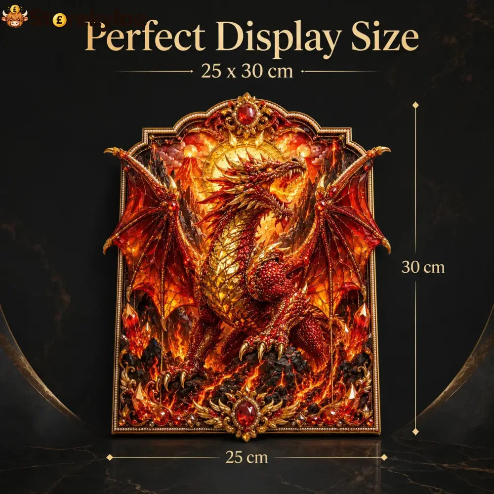 🐉 3D Layered Dragon Diamond Painting Kit 5 Styles Fantasy Crystal Pearl Drill DIY Art Decor 25×30cm