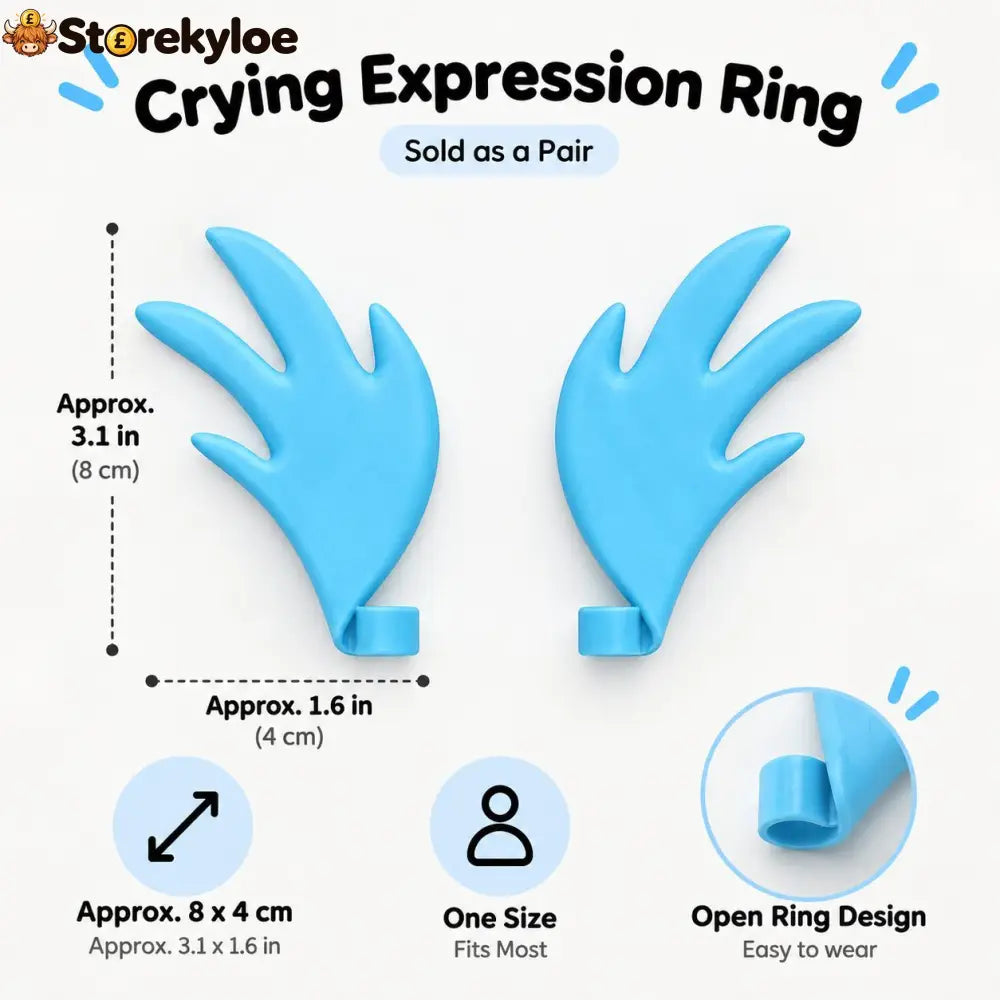 3d Printed Anime-inspired Crying Expression Ring