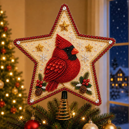 🎉 Pearl Diamond Art Christmas Tree Topper DIY Kit